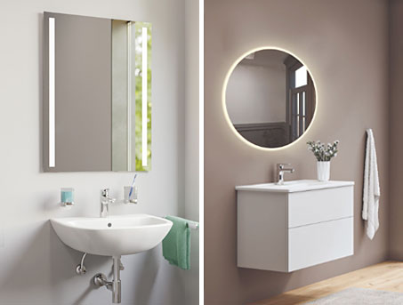 REISSER Badspiegel für kleine Bäder -  LS20 A und LS40 A